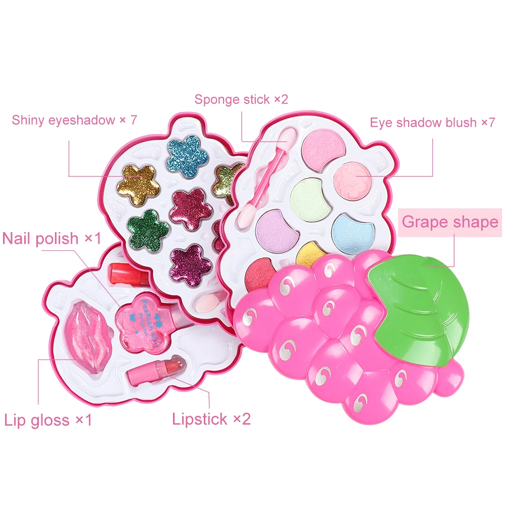 Комплект инструментов для макияжа девочек принцесс детские безопасные