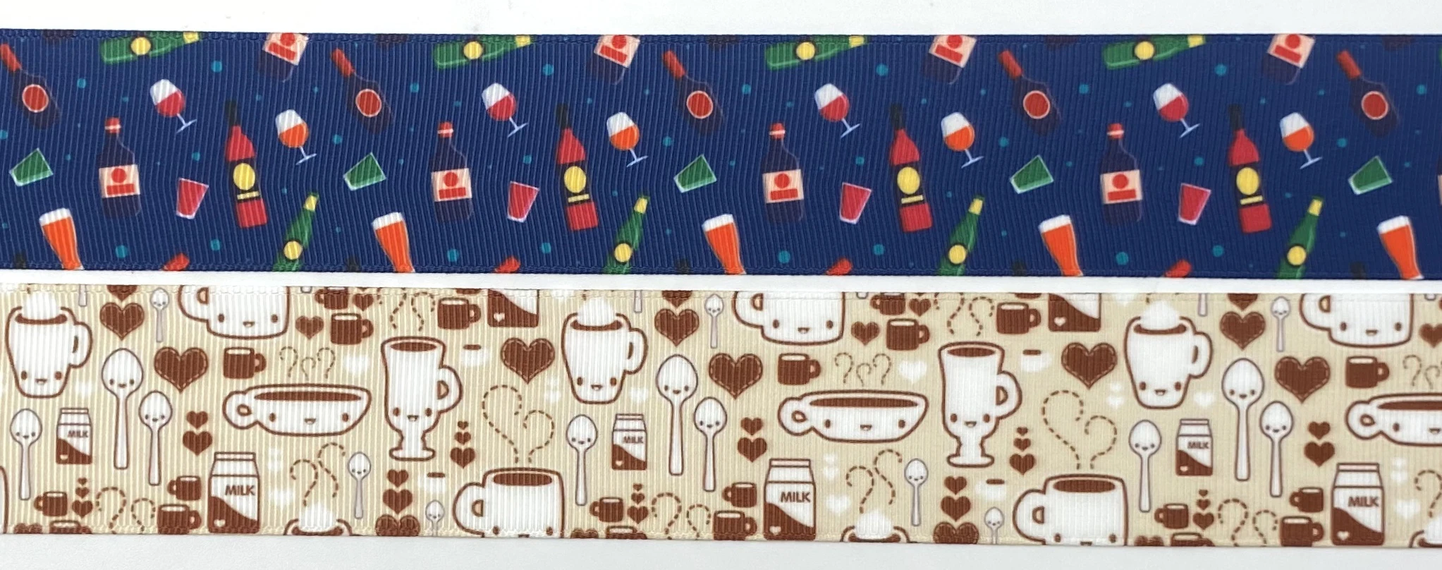 38 мм лента для напитков кофейное вино печатная Grosgrain вечерние украшения свадьбы