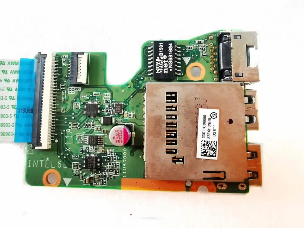 Оригинальная материнская плата для ноутбука HP 15 AB USB A AN DAX11ATB6D0 протестирована