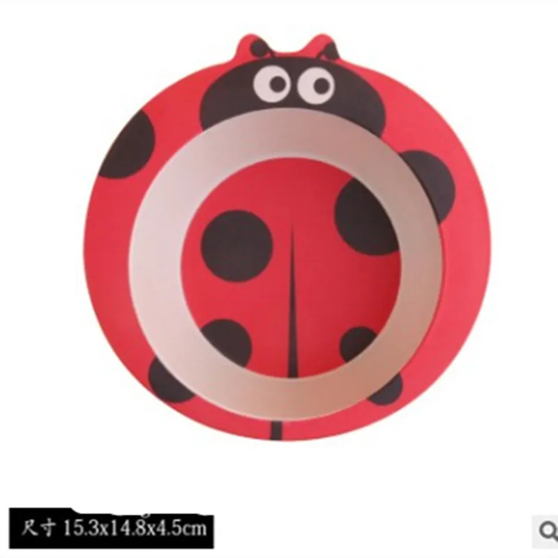 Посуда из бамбукового волокна Детская миска мультяшная детская для еды