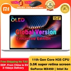 Оригинальный ноутбук Xiaomi Mi Pro 15 2022, intel Core i7-11390Hi5-11320H 3,5 K, OLED экран, ноутбуки, компьютер MX450, GPU, Windows 10