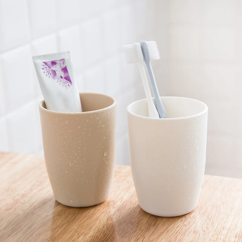 Новая креативная плотная круговая пластиковая одноцветная чашка для воды