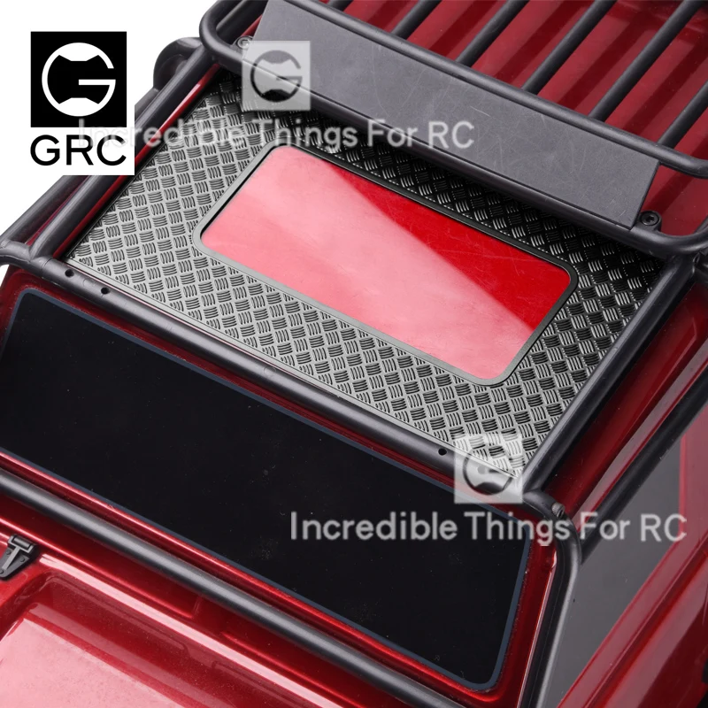 

The decorative plate of sunroof metal anti-skid plate is an upgrade part for 1 / 10 RC tracked vehicle trx-4 defender