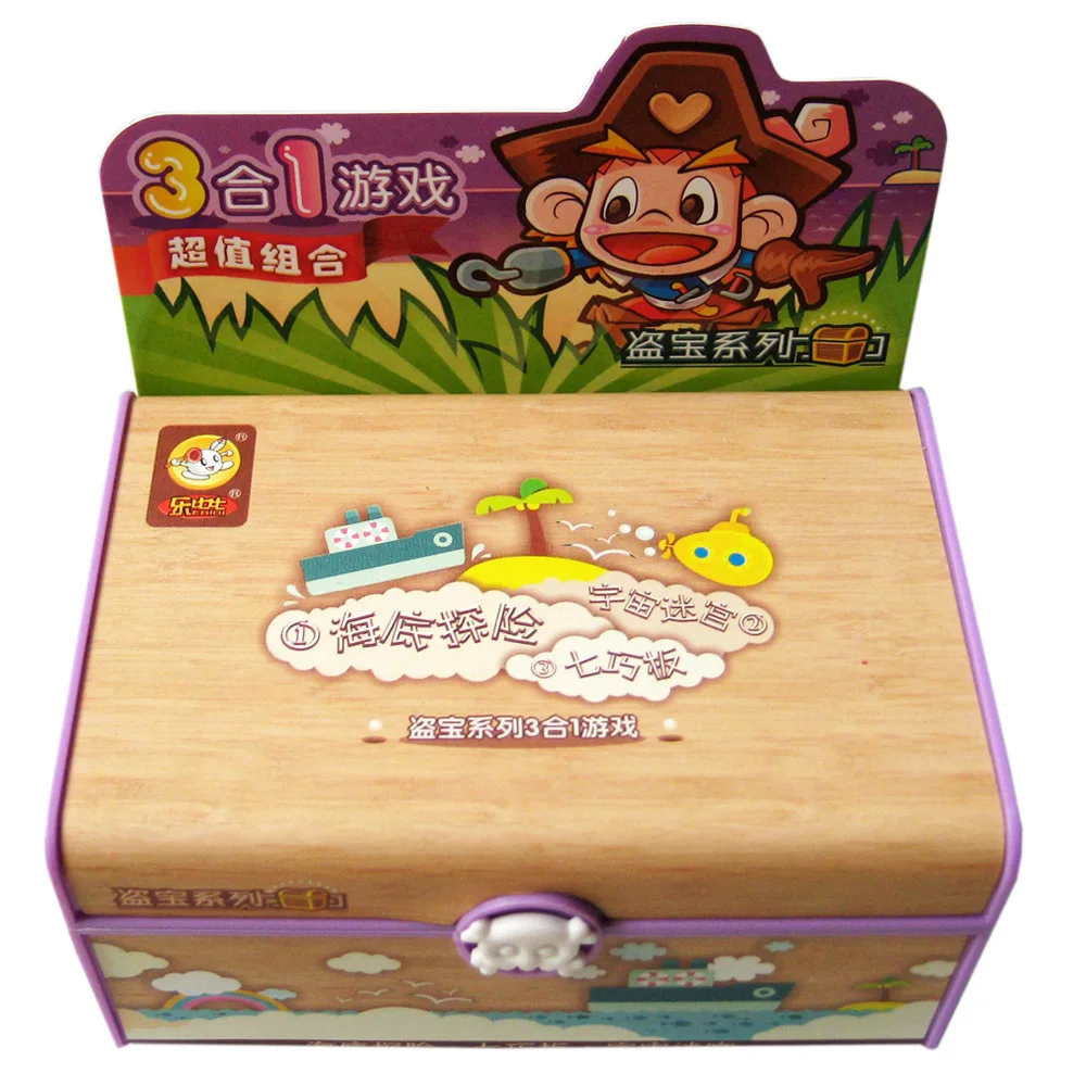 

Hair supply treasure theft series 3 in 1 combination game chess flight / checker / five chess / beast chess.