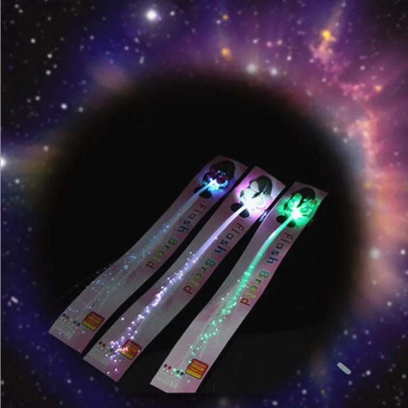 Прямые продажи с фабрики яркие светящиеся косички светодиодсветодиодный для