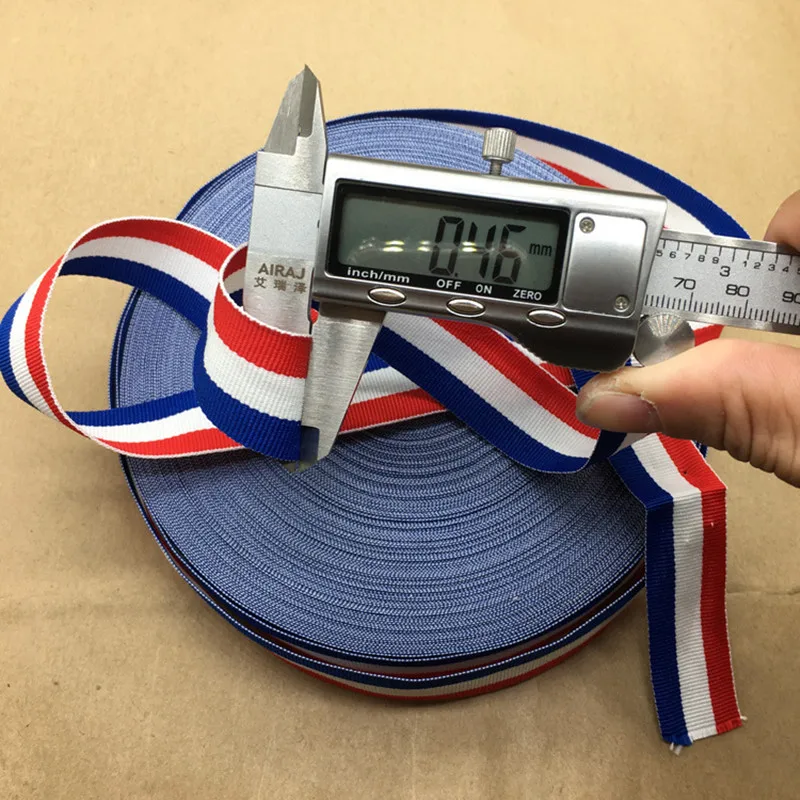 2.5 cm polyester intercolor stripe garments with red white and blue ribbons | Дом и сад