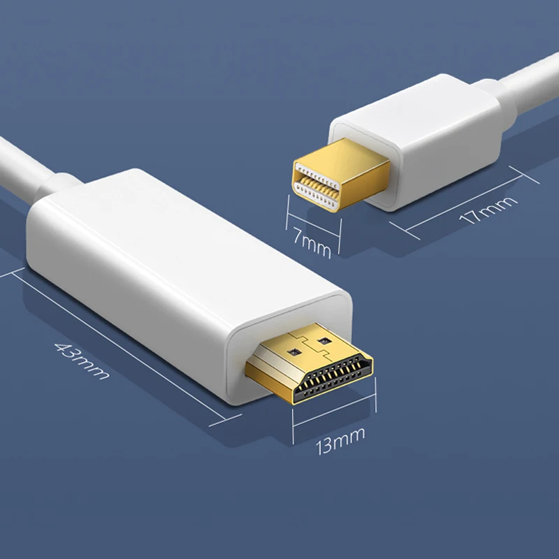 Кабель Mini Displayport HDMI Basix 4K Thunderbolt 2 конвертер для MacBook Air 13 адаптер iMac Chromebook DP