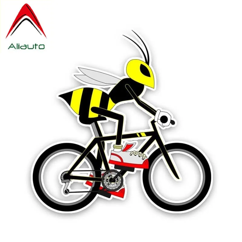 Aliauto забавная Автомобильная наклейка пчела для езды на велосипеде интересные