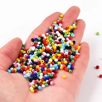 260pcs opaque rice beads 3mm multi color loose glass seed beads for fashion diy handmade bracelet necklace beaded accessories