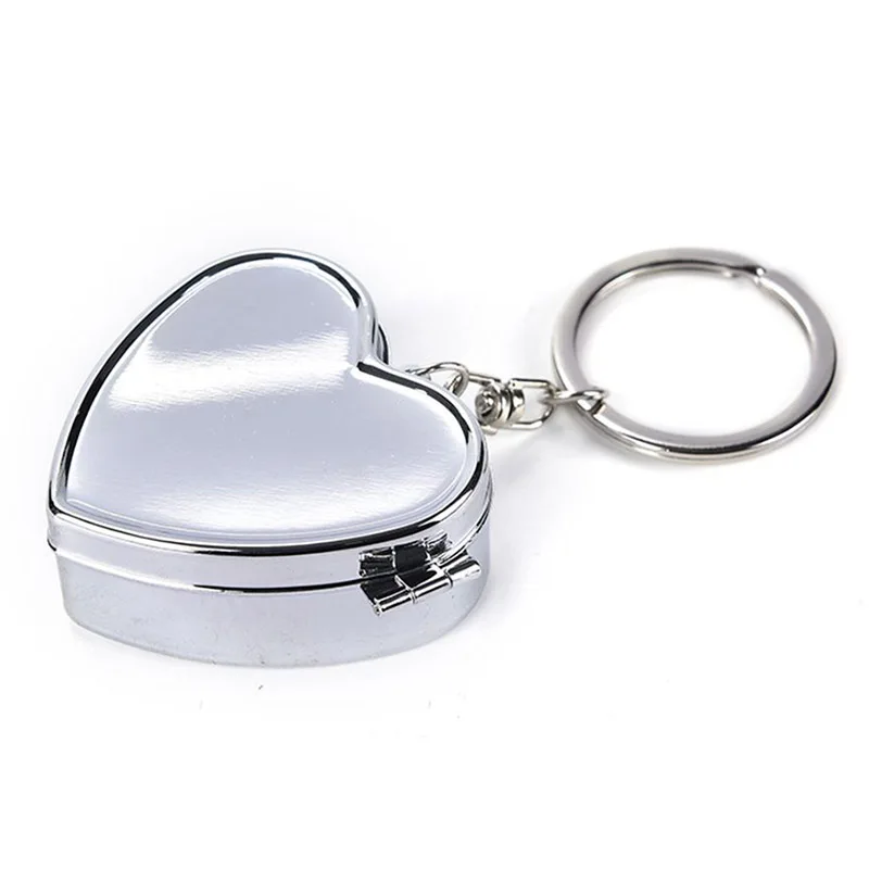 Чехол для хранения таблеток серебряная цепочка контейнер лекарств кольцо ключей