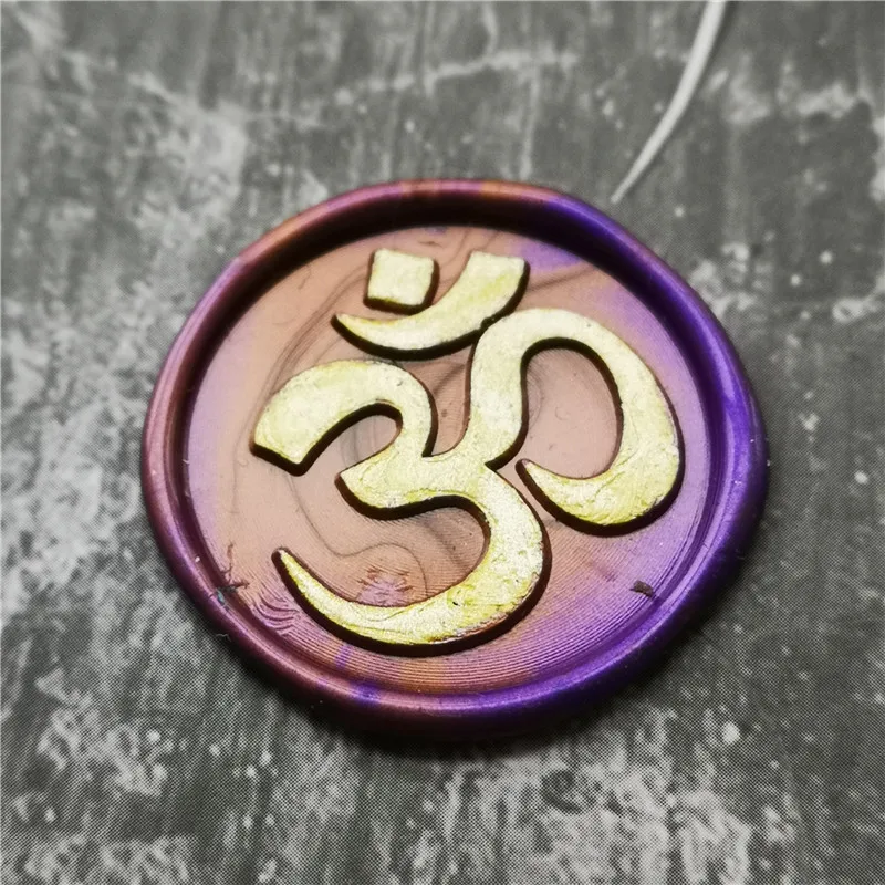 OM Symbol Stamp Majoras Masks Wax Sealing Stamp, Party Invitation Seals for OM Yoga image 3