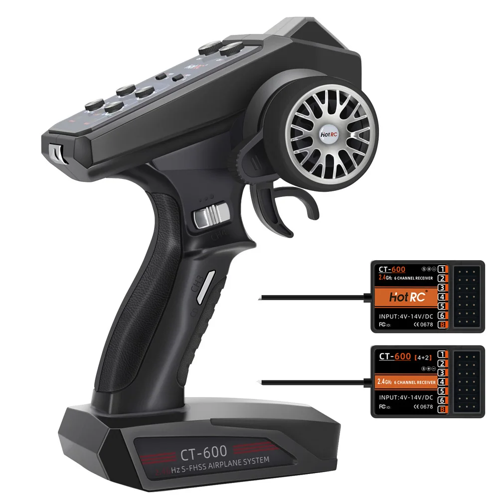 Hotrc CT-600 CT400 6CH 4CH 2,4 GHz радиосистема передатчик пульт дистанционного управления с CT-600 6-канальный приемник для RC автомобилей Лодка танк
