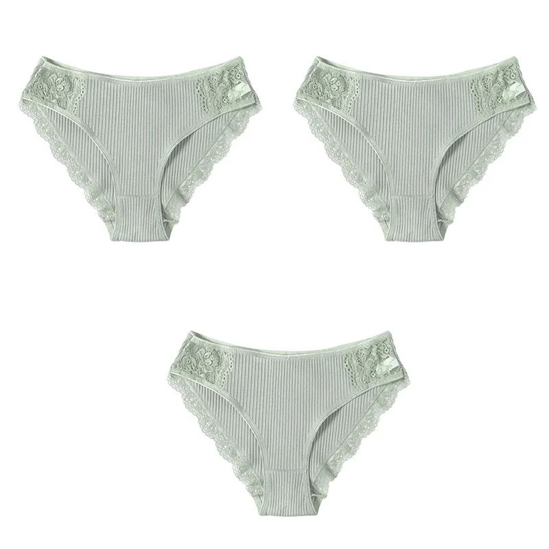 set 17 Cotton 3 шт, хлопковое нижнее белье, женские трусики, набор, удобные трусы, цветочные кружевные трусы для женщин, сексуальные трусики с низкой посадкой, нижнее белье - Цвет: set 17