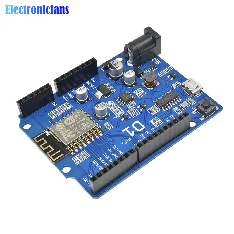OTA WeMos D1 CH340 WiFi Wireless Development Board ESP8266 ESP-12E IDE R3 ONE For ARDUINO Compatible Drive Module 1A 24V | Электронные
