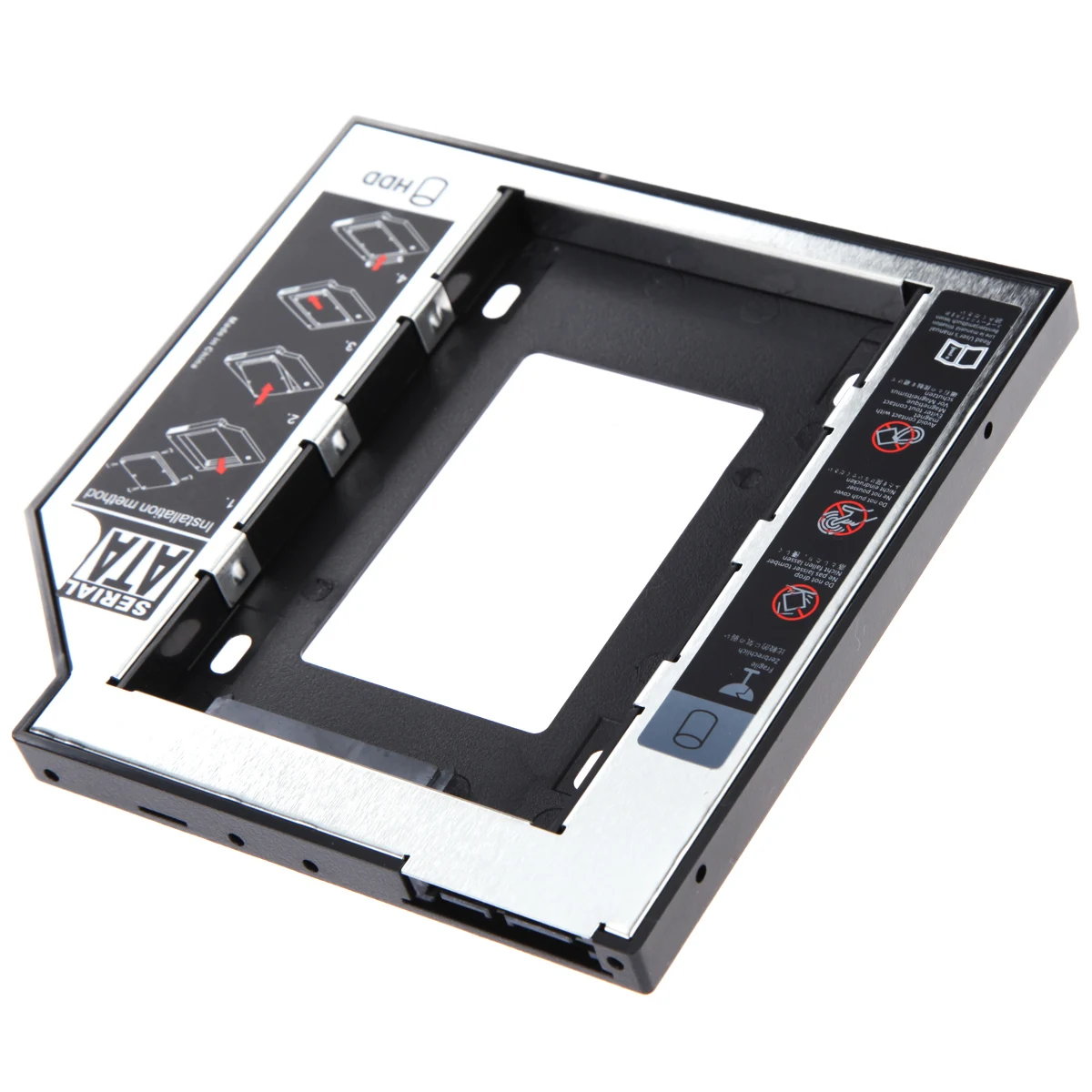 

Universal 2.5 2nd 9.5mm Ssd Hd SATA Hard Disk Drive HDD Caddy Adapter Bay For Cd Dvd Rom Optical Bay 9.5mm 2.5" HDD Box Case