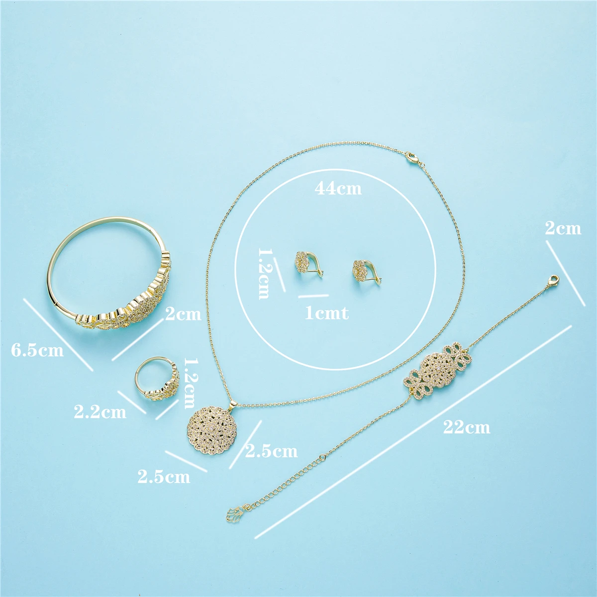 2020 SEP марокканский кафтан Свадебные Золотой набор украшений для женщин новый