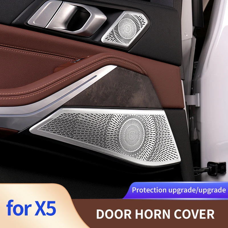 

Aluminum Alloy Car Door Horn Decorative Cover for 2019-2021 X5 G05 Dashnoard A Pillor Rear Handle Frame Stickers Accessories