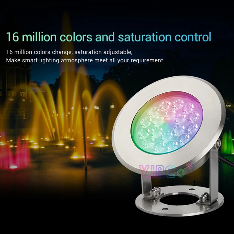 UW03 Miboxer 9 Вт светодиодный подводный светильник RGB + CCT подводная лампа FUT086 8-Zone