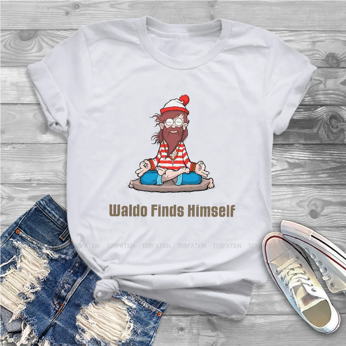 Футболка Waldo находит себя футболка для женщин топы Где волшебный ТВ Милая женская