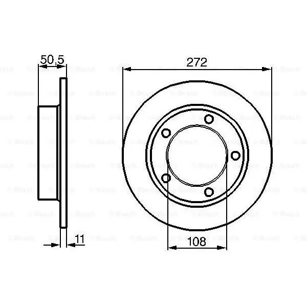 Диск тормозной LADA 2121/21213 (NIVA) передний BOSCH 0 986 478 7|Тормозной цилиндр| |