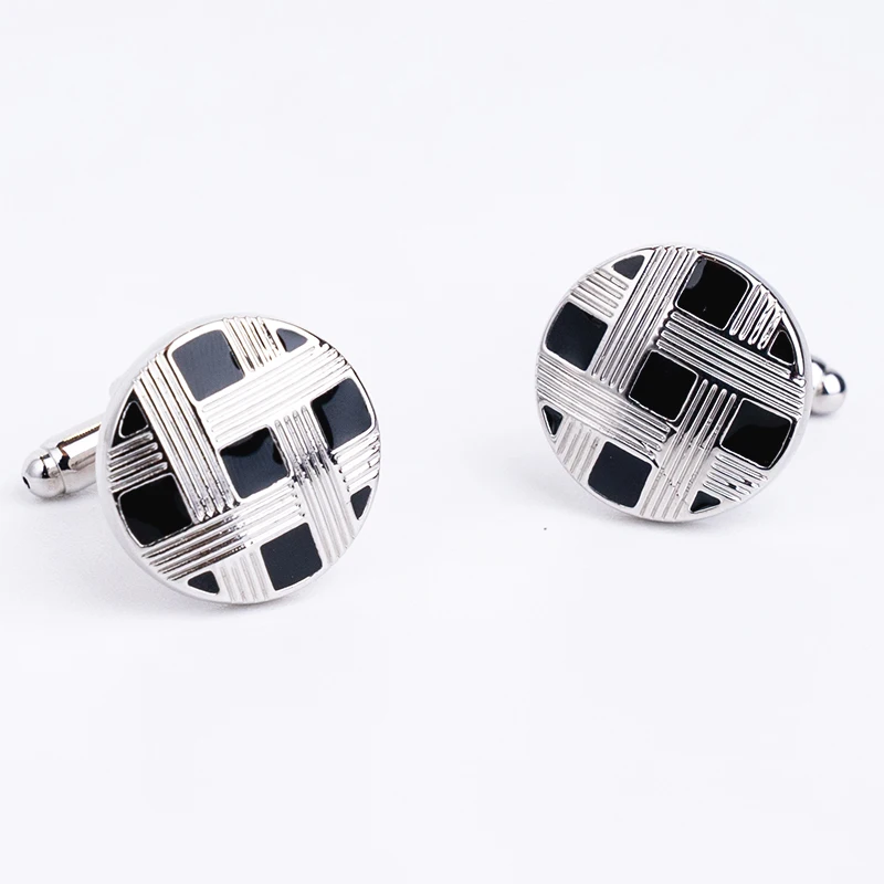 Новинка черная запонка под смокинг Классическая рубашка Запонки Для Манжет