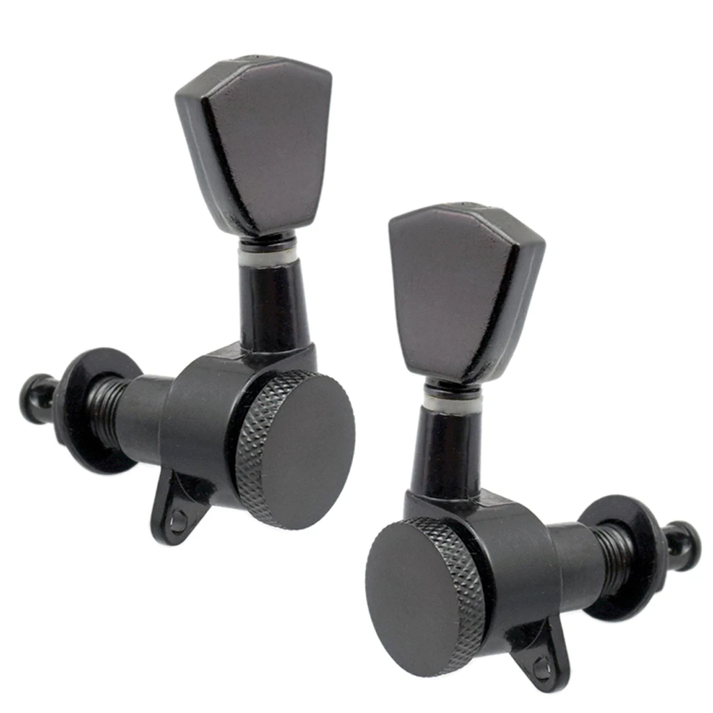

Guitar Tuning Pegs 3R 3L Tuners Machine Heads for Folk Electric Guitar Black