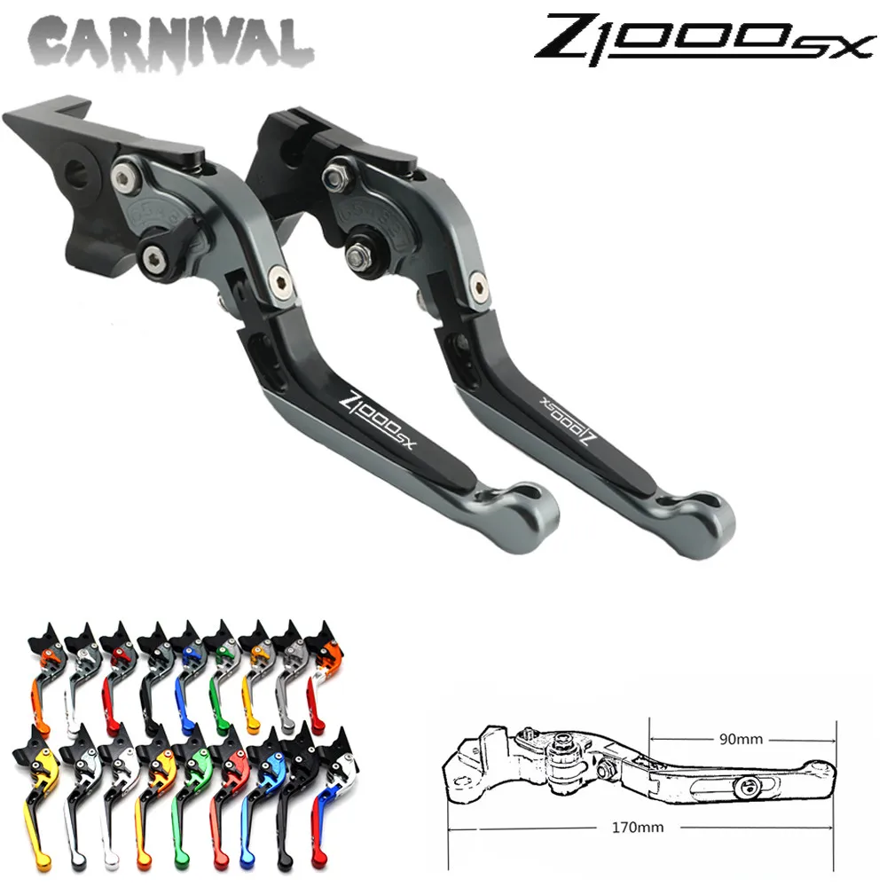 

For Kawasaki Z1000SX Z1000 SX 2011 2012 2013 2014 2015 2016 Motorcycle Adjustable Extendable Folding Brake Clutch Levers