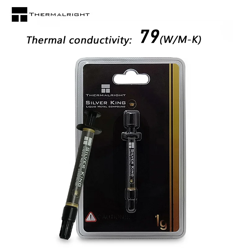 

Thermalright Silver King High-Performance Thermal Grease liquid metal thermal conductivity silicon grease Dissipation Essential
