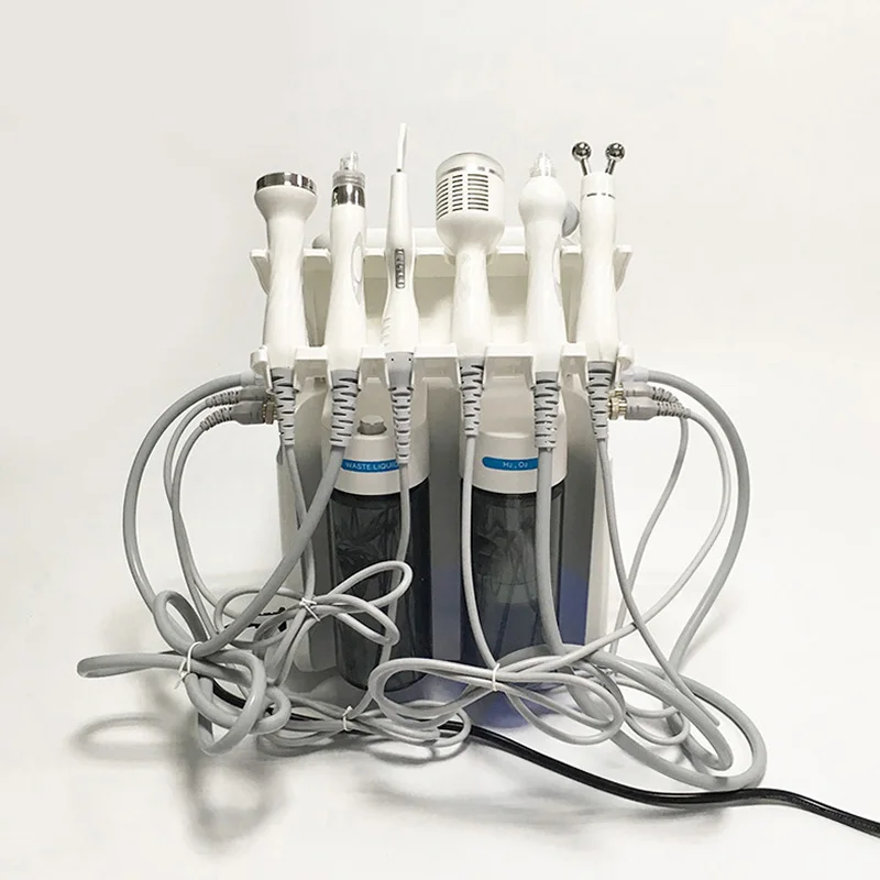 

6 in 1 water dermabrasion face lift rf skin scrubber ultrasonic blackhead acne remover FOB Reference Price: