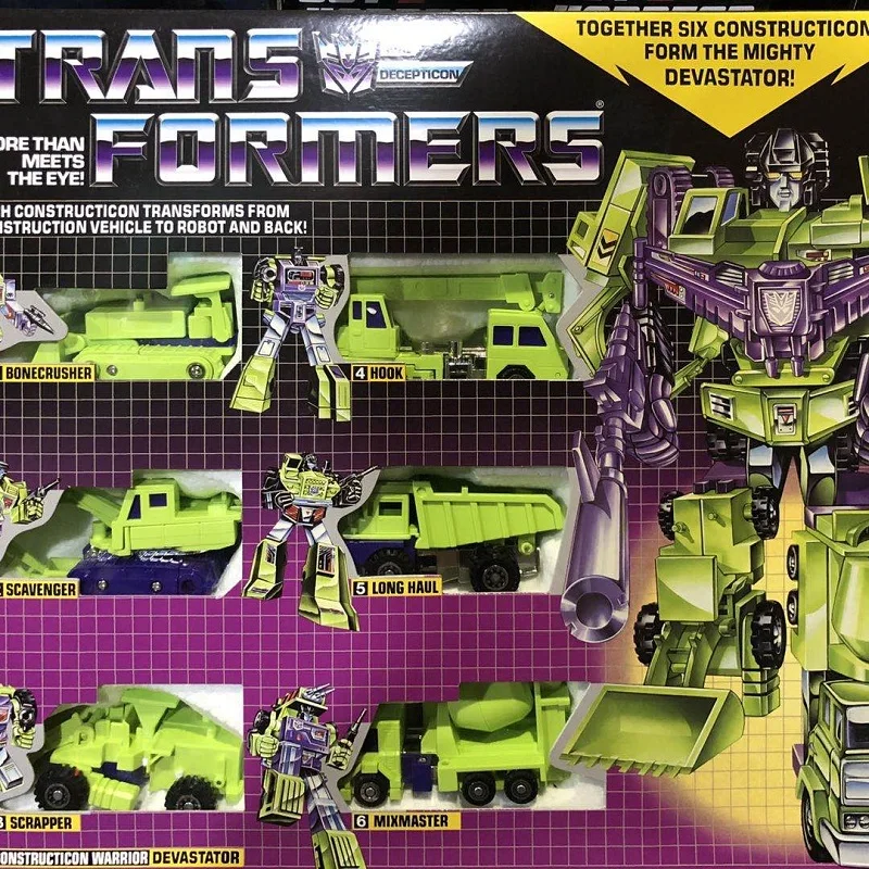 Деформационная игрушка Серии G1 девастатор дефектор компьтрон Abominus Bruticus Menasor Superion