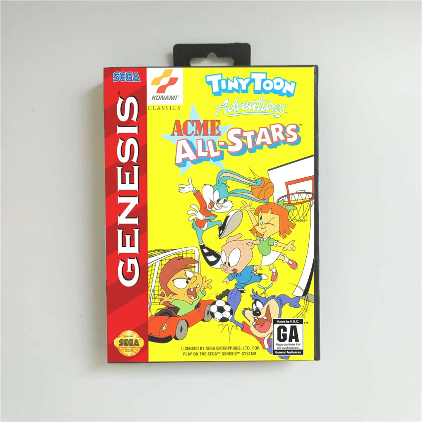 Крошечные Мультяшные Приключения ACME All Stars крышка США с розничной коробкой 16 Bit MD