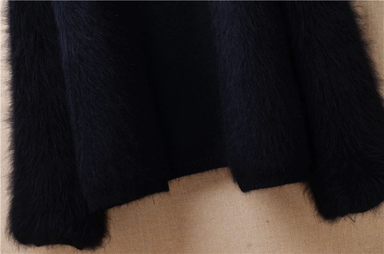 Повседневная искусственная норковая касса вязаный мягкий теплый зимний