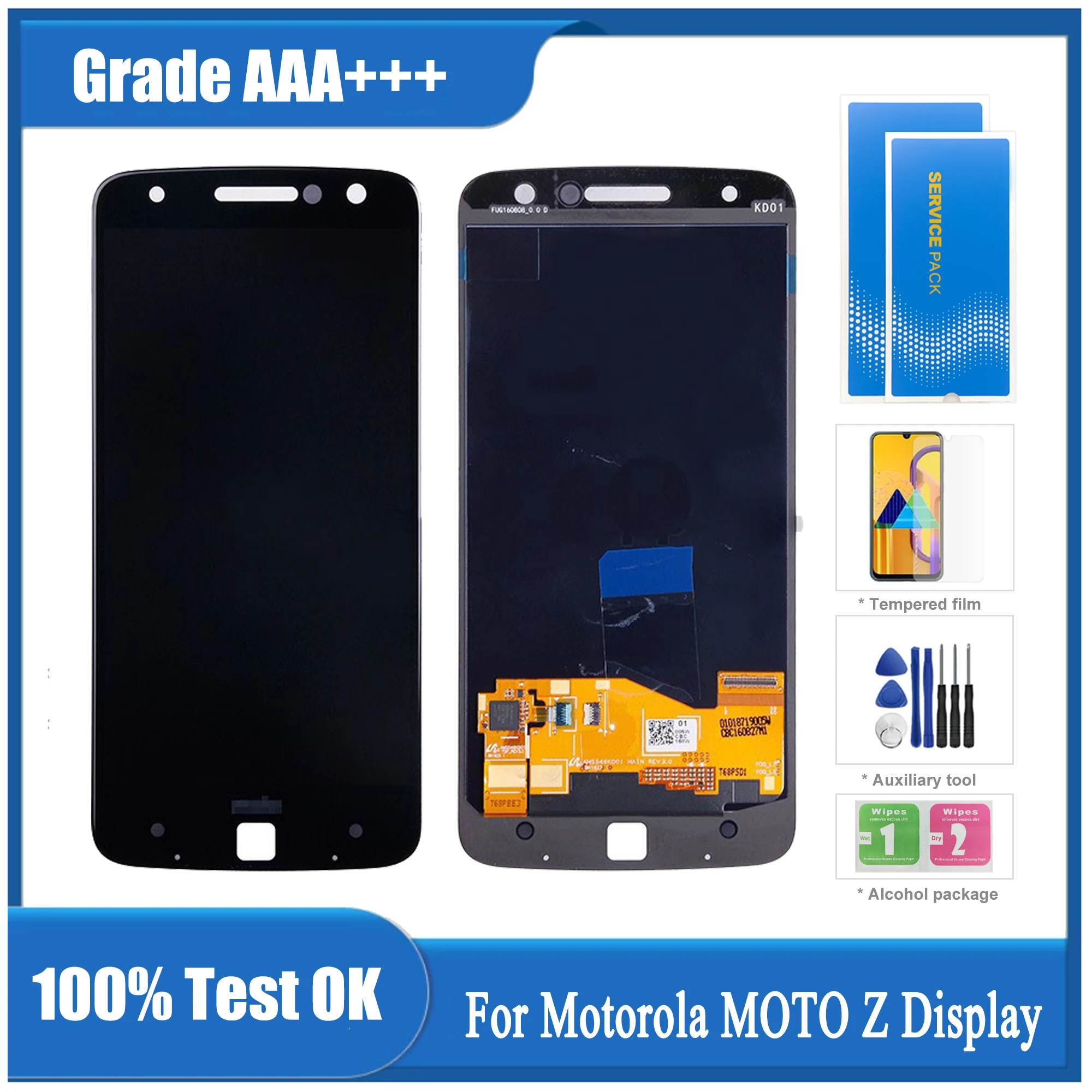 

Оригинальный сенсорный ЖК-дисплей для Motorola MOTO Z Droid LCD XT1650