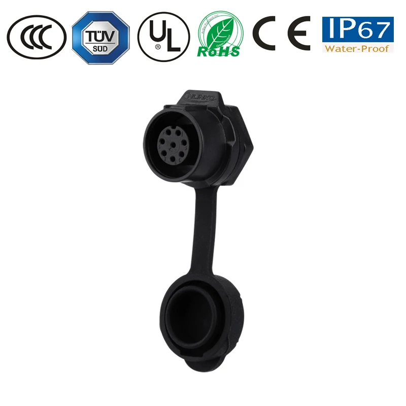 Waterproof connector cable wire male plug female socket panel M12 8pin led lamp/outdoors tv/solar/electronics pastic | Обустройство
