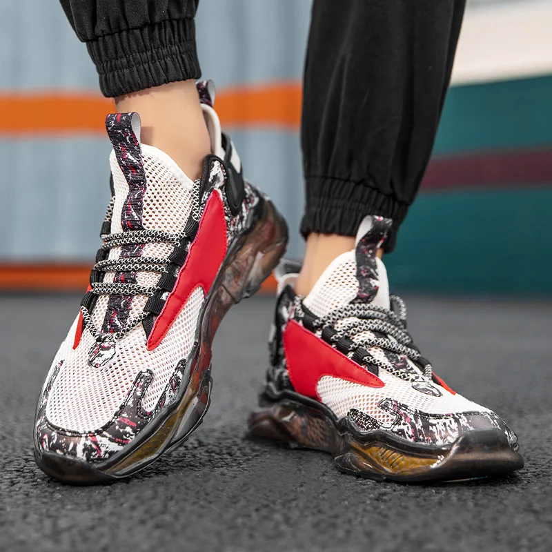 

Designer Sneakers Men Sport Shoes Fashion Youth Street Style Breathable Male Traienrs Casual Platform Shoes Men Chunky Sneakers