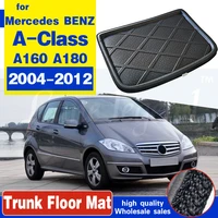 for mercedes benz a class a160 a180 estate wagon 2004 2012 rear cargo boot tray liner trunk floor mat carpet mud kick