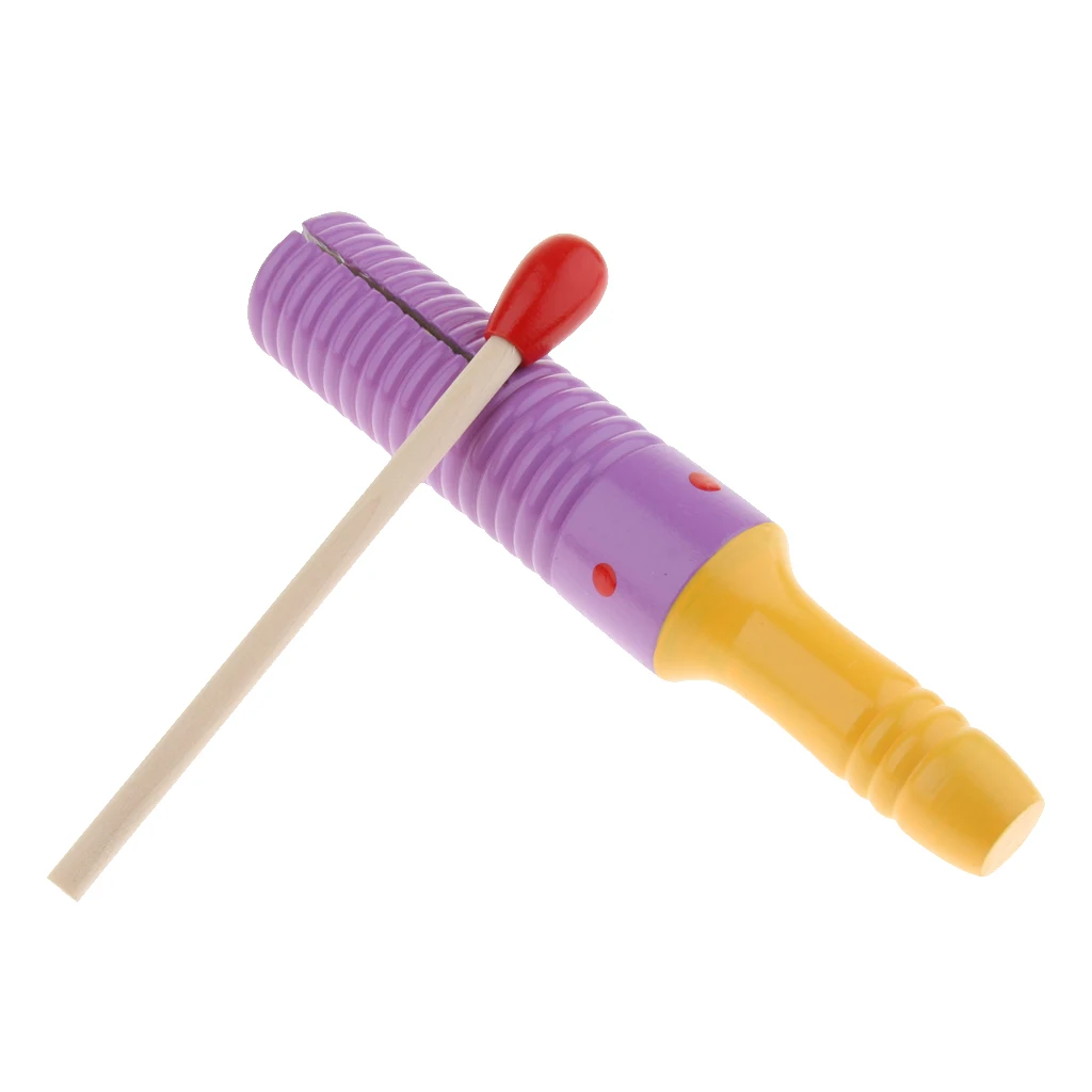 

Wood Wooden Crow Sounder Sound Tube for Children Early Educational Toys