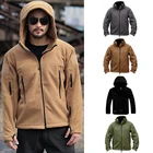 Зимняя мужская куртка 2021, уличная Военная Тактическая теплая флисовая куртка с капюшоном, походная куртка, ветровка, одежда для охоты, пальто