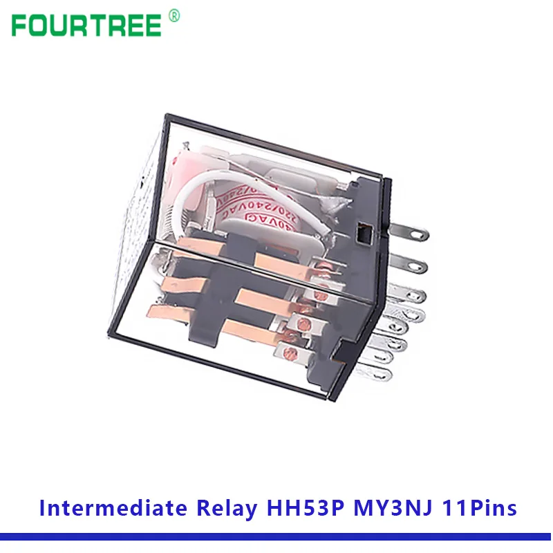 5 шт. промежуточное реле HH53P MY3NJ катушки общего DPDT мини электромагнитное с
