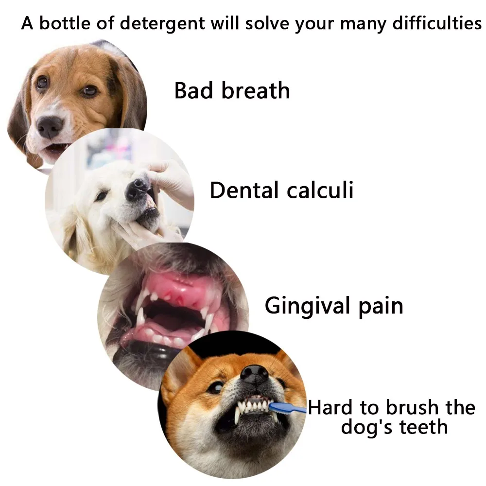 

Pet Teeth Breath Cleaning Freshener Dog Cat Dental Spray Care Cleaner