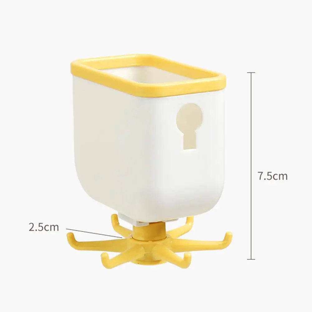 

Kitchen rotating hook rotating hook wall-mounted kitchen shelf rack household storage hook rack finishing towel paper U5H0