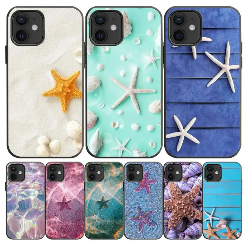 

Underwater World Cute Starfish Seaside Phone Case For IPhone 13 12 11 Pro XS MAX XR 8 7 6 6S Plus X 5S SE 2020 Shell