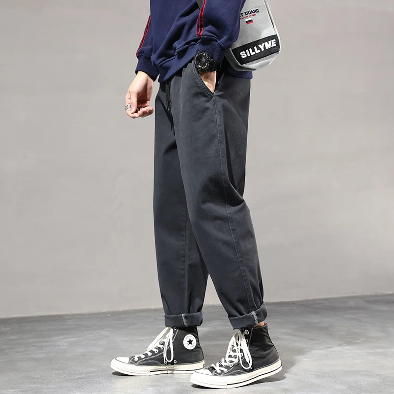 VOMINT Мужские штаны высокое качество хлопковые брюки мужские прямые плюс размер