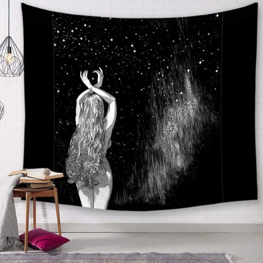 Богемный абстрактный психоделический художественный настенный гобелен