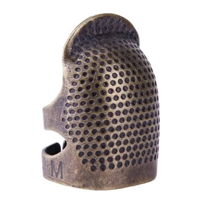 2pcs Safety Embroidery Metal Finger Protector Ring Vintage Wear Thimble Craft for Cross Stitch Weaving Sewing Tools kit | Дом и сад
