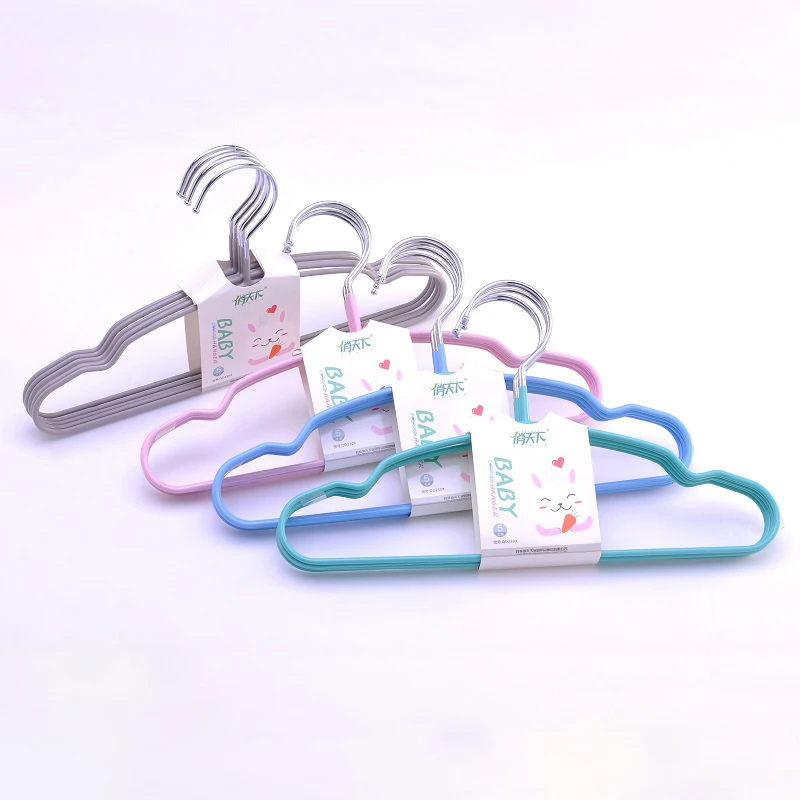 1/5 шт Портативный вешалка для одежды маленьких детей мульти Цвет вешалок уличная
