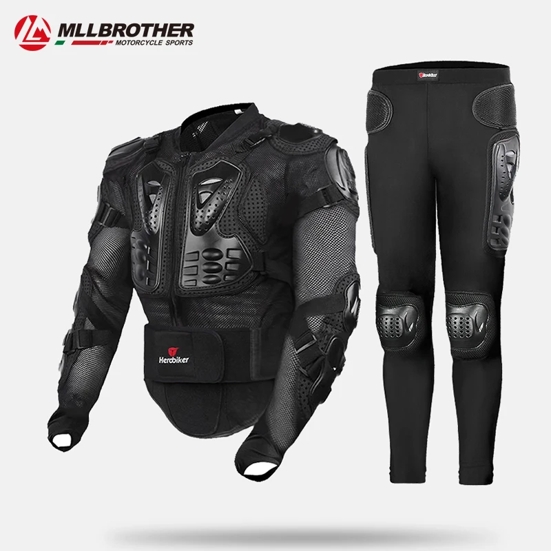 Мужская мотоциклетная куртка HEROBIKER полный корпус защита для мотокросса езды на