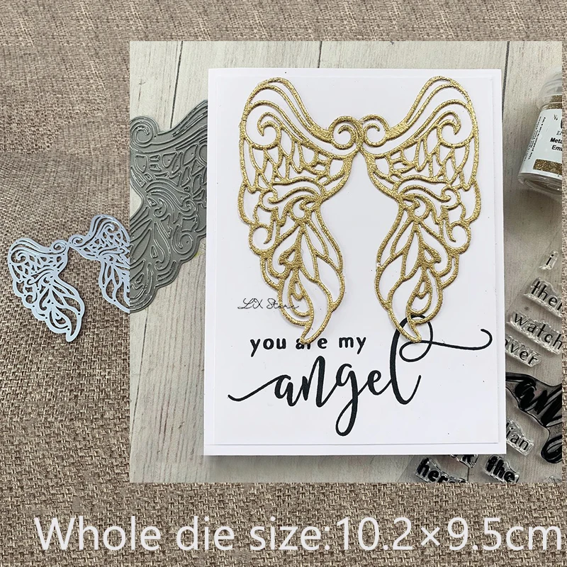 

XLDesign Craft Metal Cutting Dies stencil mold Angel Wings decoration scrapbook Album Paper Card Craft Embossing die cuts