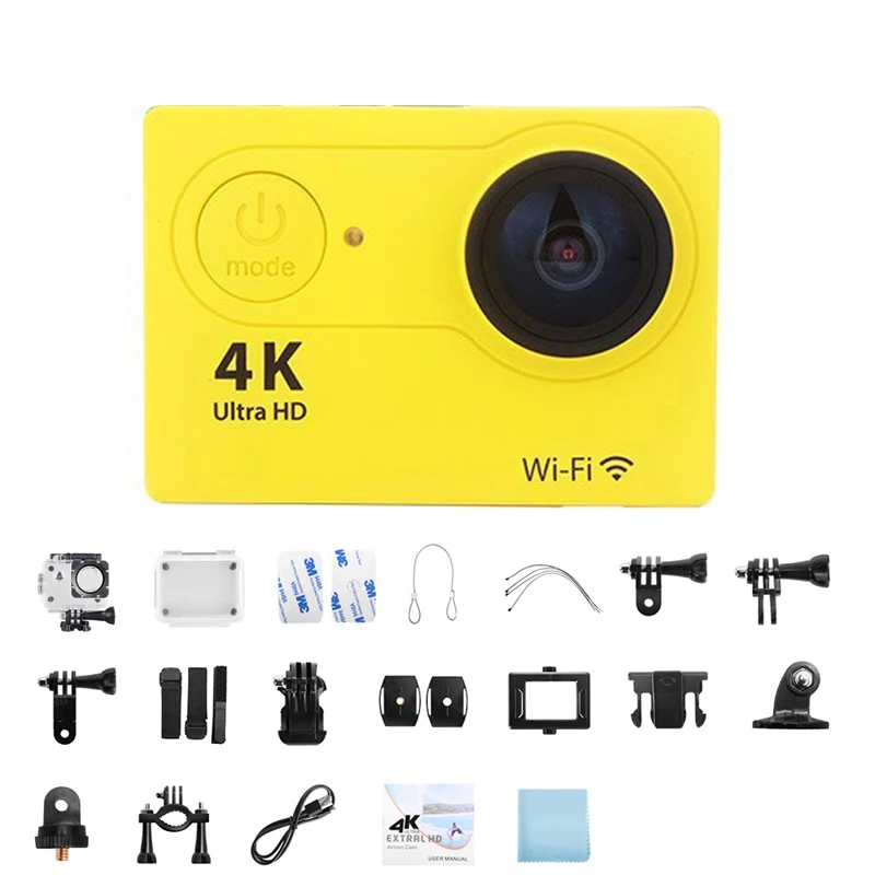 

Для H9 оригинальная Экшн-камера для улицы Ultra HD 4K/30fps WiFi 2,0 "170D подводный водонепроницаемый шлем видеозапись Спорт