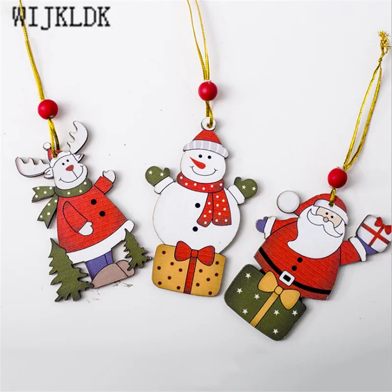 1 шт. деревянные Рождественские елочные украшения подарок на Новый год Navidad